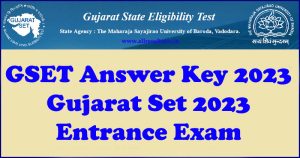 Gujarat SET Solution Key 2023