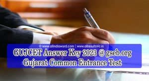 Gujarat CET Solution Key 2023 Download